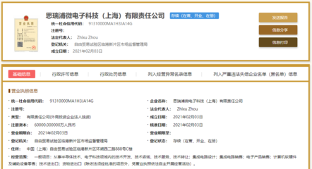 思瑞浦新公司落地 6億注冊資本背后的芯片設計戰略新布局